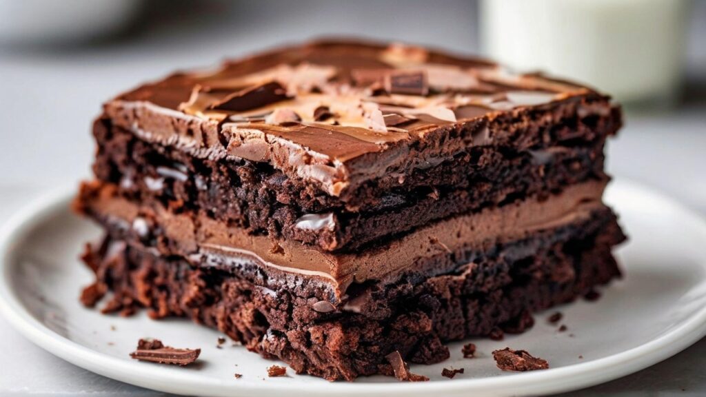 Ultimate 2-Layer Brownie Cake Recipe: Rich, Fudgy & Irresistible