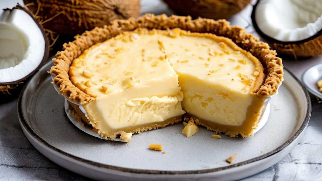 ¡Delicia Cremosa en Cada Bocado! Pastel de Natillas de Coco Fácil y Rápido que Sorprenderá a Todos”