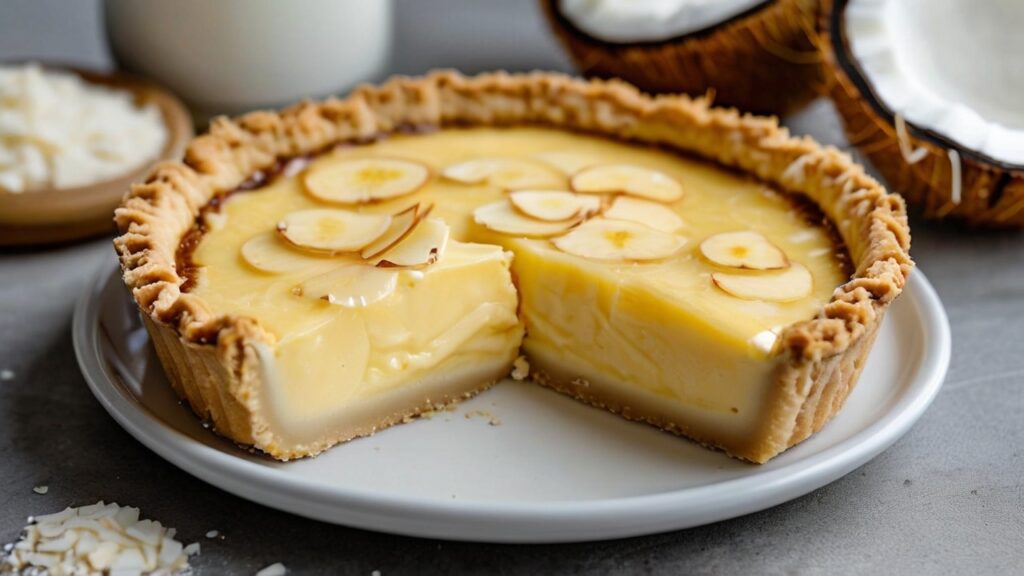 ¡Delicia Cremosa en Cada Bocado! Pastel de Natillas de Coco Fácil y Rápido que Sorprenderá a Todos”