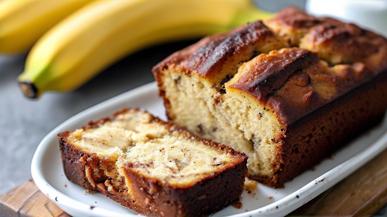 Irresistible Banana Bread Recipe: Moist, Fluffy, and Perfectly Sweet"