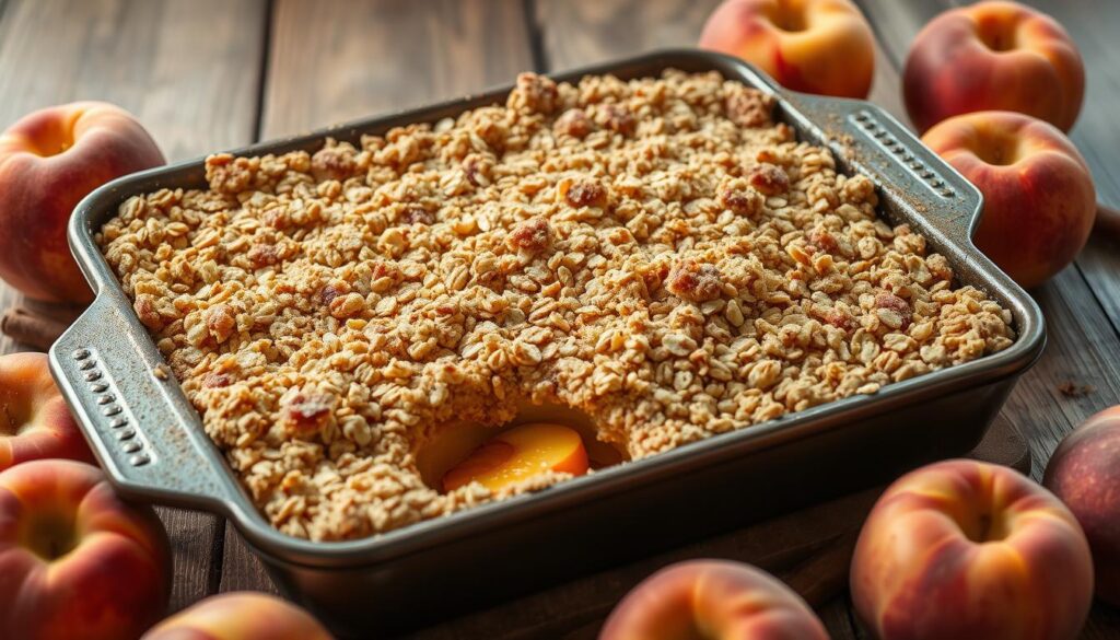 peach crumble recipe