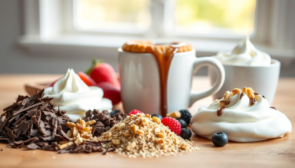 mug cake toppings