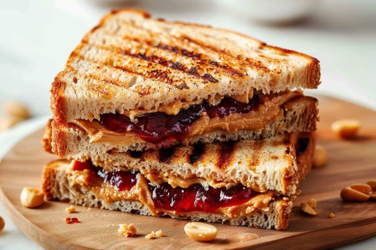Perfect Grilled Peanut Butter & Jelly Sandwich