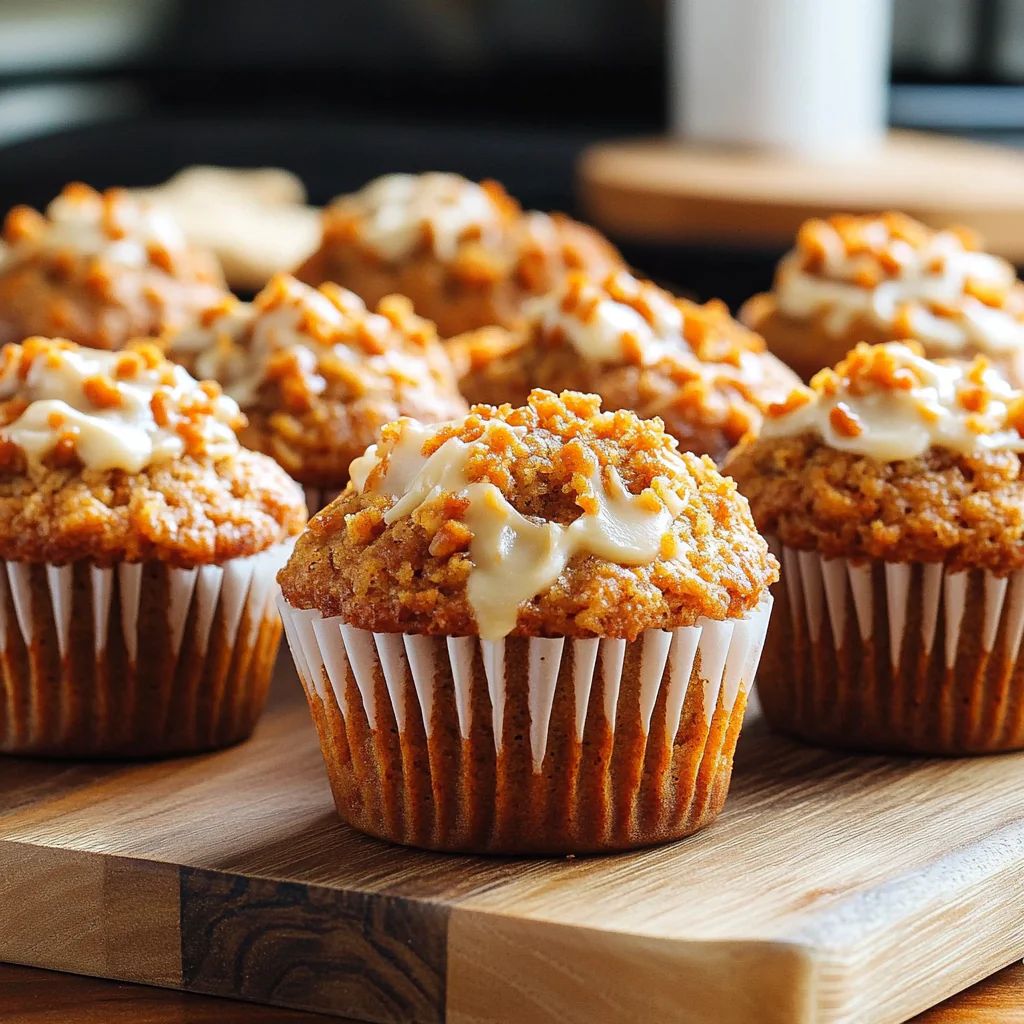Moist Carrot Cake Muffins