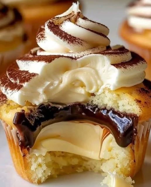 Irresistible Boston Cream Cupcakes