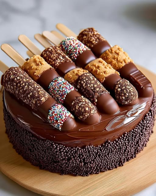 Homemade Chocolate-Covered Ice Cream Bars