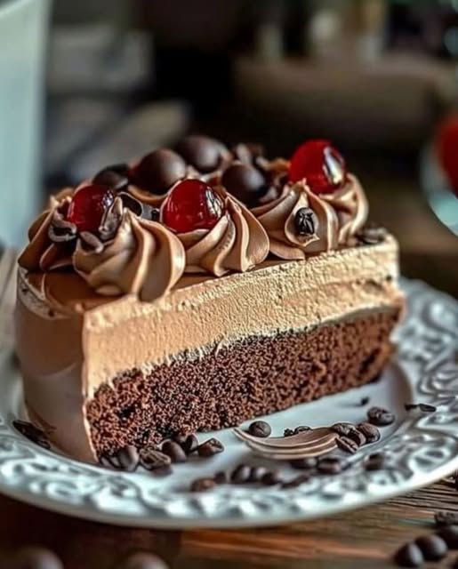 Mocha Chocolate Mousse Cake