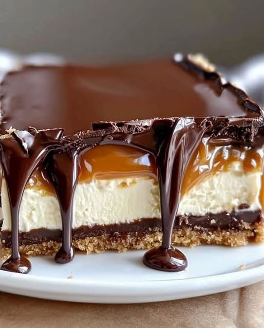 No-Bake Twix Cheesecake