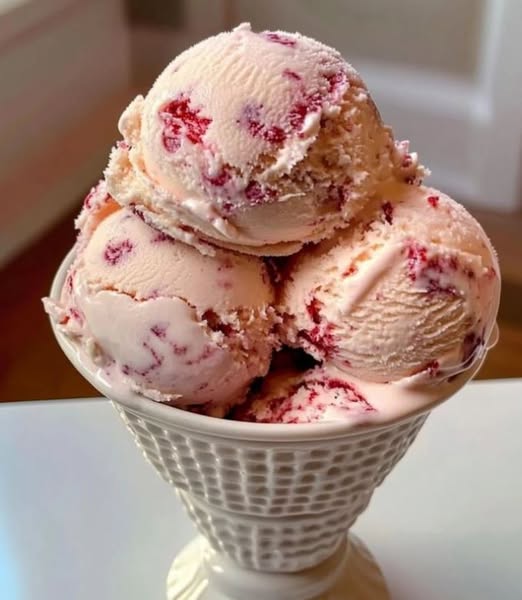Strawberry Vanilla Bean Ice Cream