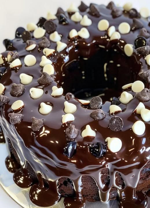 Chocolate Pound Cake with Chocolate Glaze