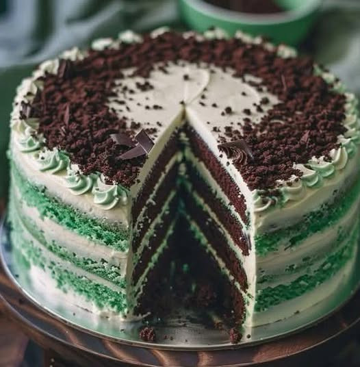 Green Velvet Layer Cake