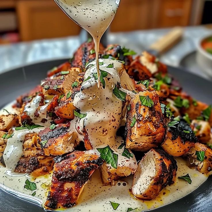 Chicken Shawarma with Creamy Garlic Sauce