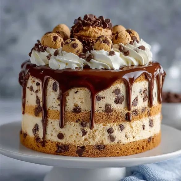 Chocolate Chip Cookie Dough Ice Cream Cake Recipe: The Ultimate Frozen Birthday Dessert