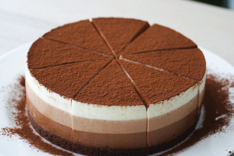 Triple Chocolate Mousse Cake