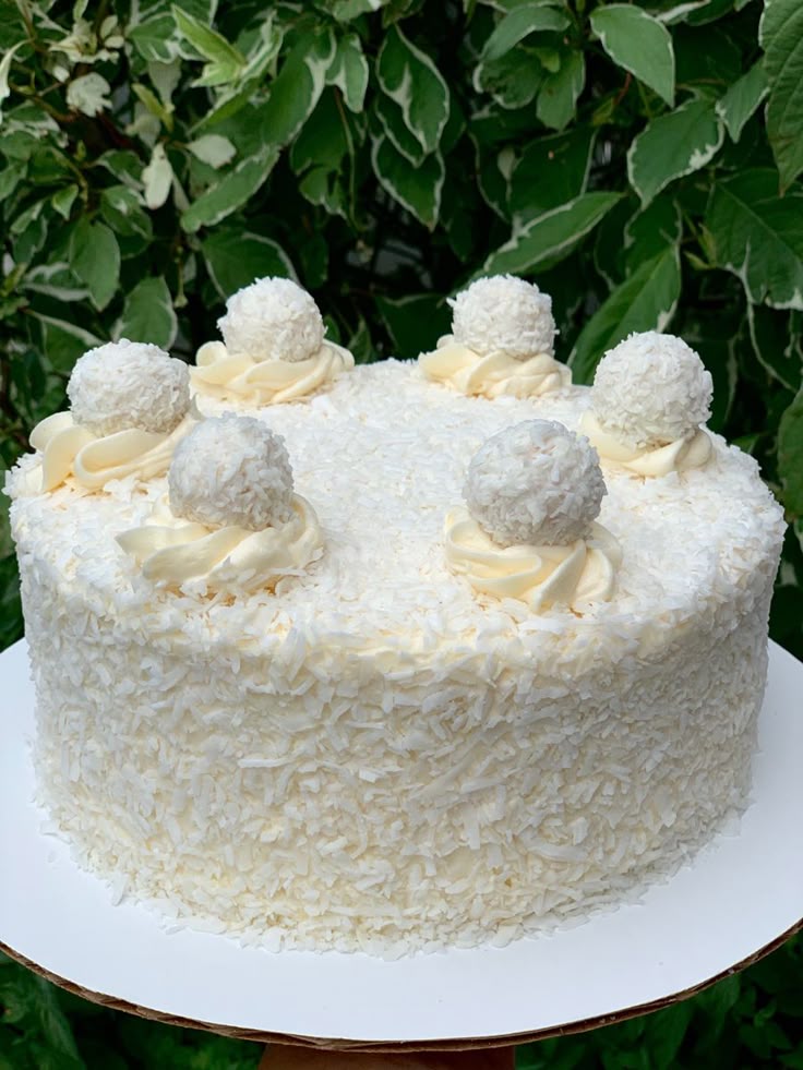 Raffaello Cake with the Simplest and Best Cream