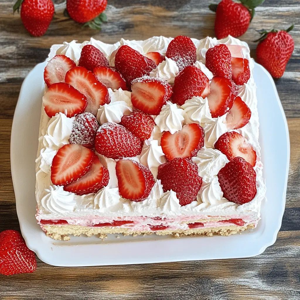 👨‍🍳Vintage Lemon Strawberry Icebox Cake