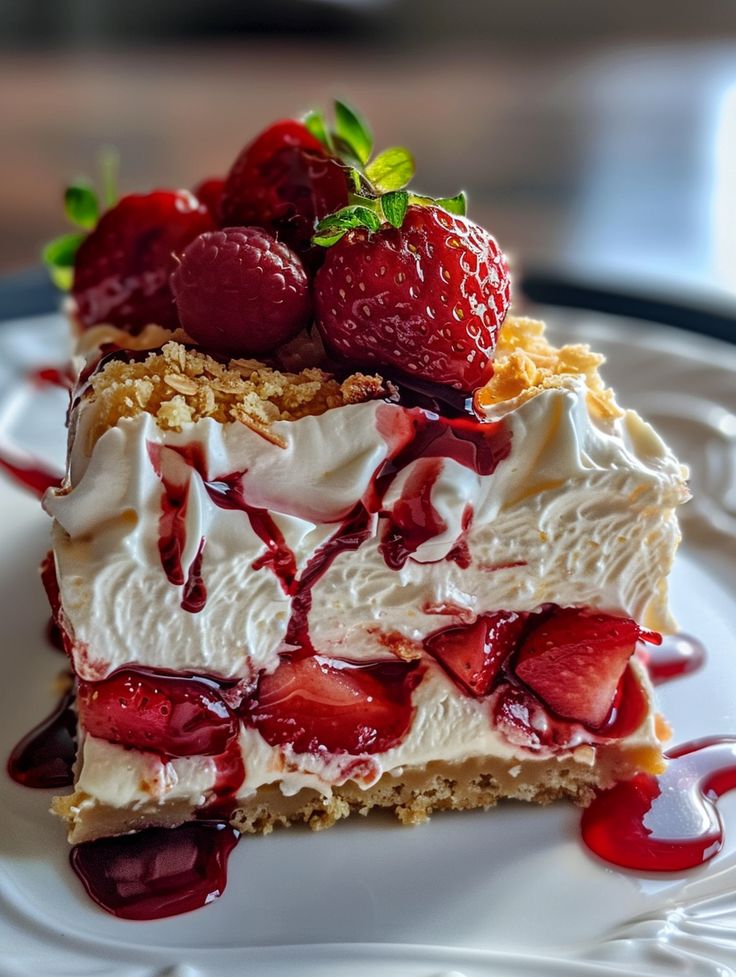 Strawberry Slices with Pudding and Sour Cream: A Light and Creamy Dessert Delight
