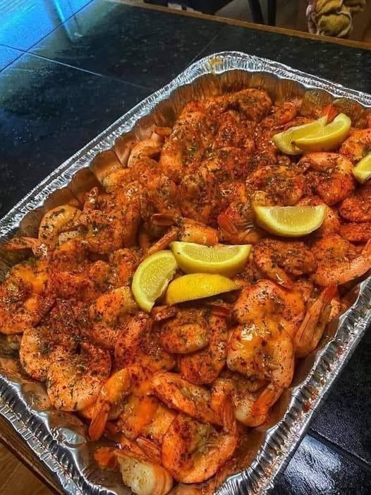 Lemon Butter Baked Shrimp