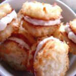 Coconut Cream Macaroon Sandwich Cookies