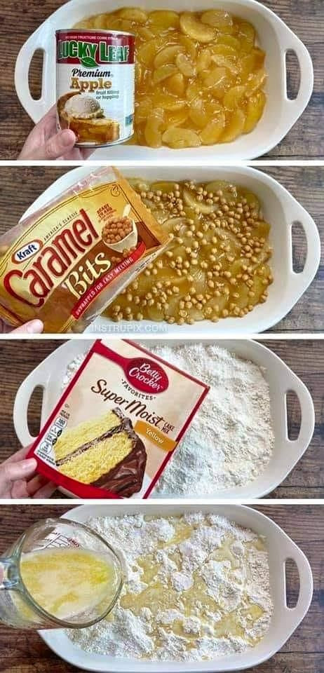 The Best Caramel Apple Cobbler Dump Cake