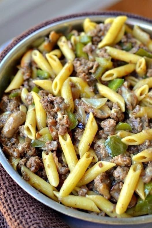 Philly Cheesesteak Pasta