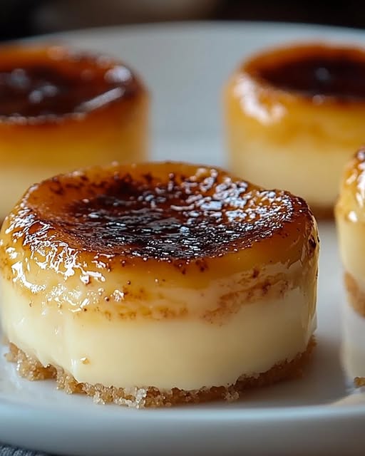 Mini Crème Brûlée Cheesecakes