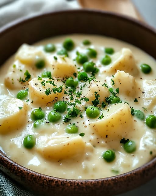Creamed Peas and Potatoes