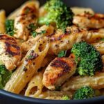 Tuscan Chicken Alfredo with Penne & Broccoli