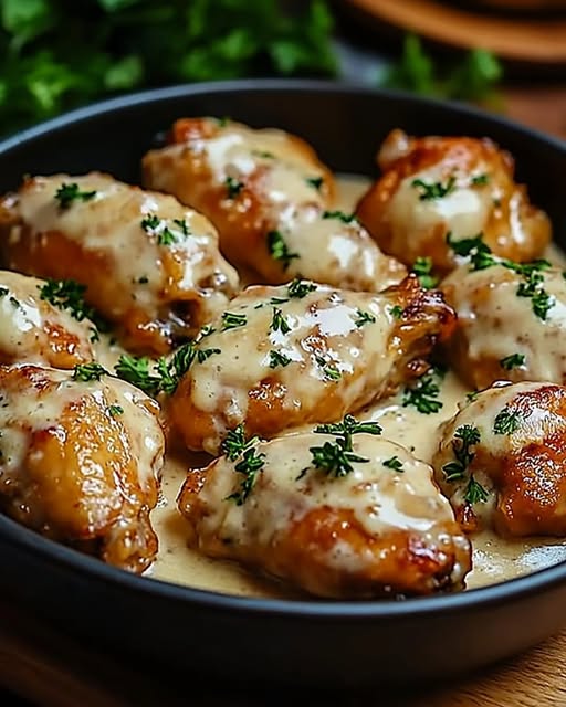 Decadent Creamy Alfredo Chicken Wings with a Kick