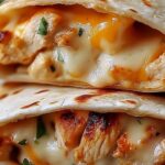 Cheesy Garlic Chicken Wraps