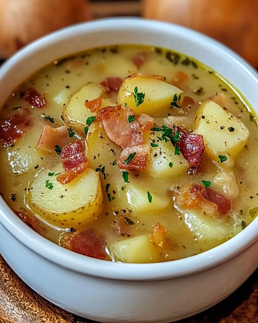 Old-Fashioned Potato & Bacon Soup