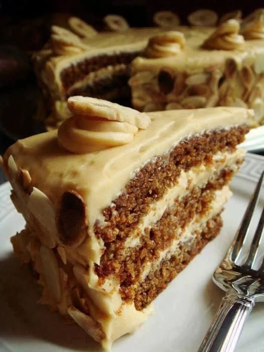 Butterscotch Cake with Caramel Icing