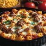 ### Baked Pasta with Cheese and Meat