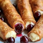 Air Fryer Cherry Cheesecake Egg Rolls