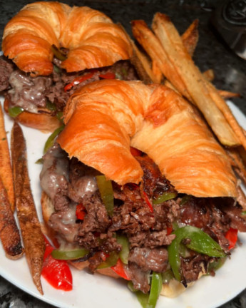 Cheesesteak Croissants
