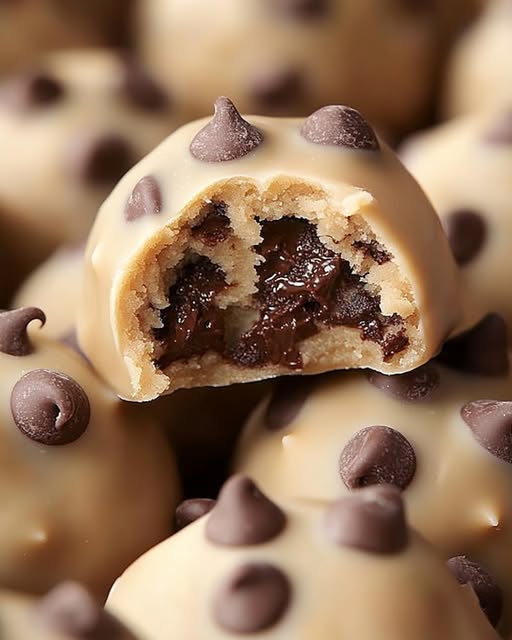Chocolate Chip Cookie Dough Truffles