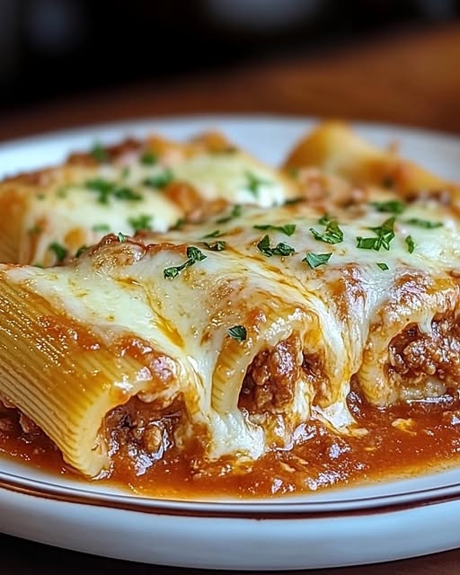 Creamy Ricotta Beef Stuffed Shells Pasta
