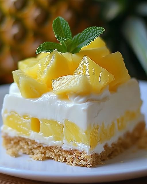 No-bake Pineapple Cream Dessert