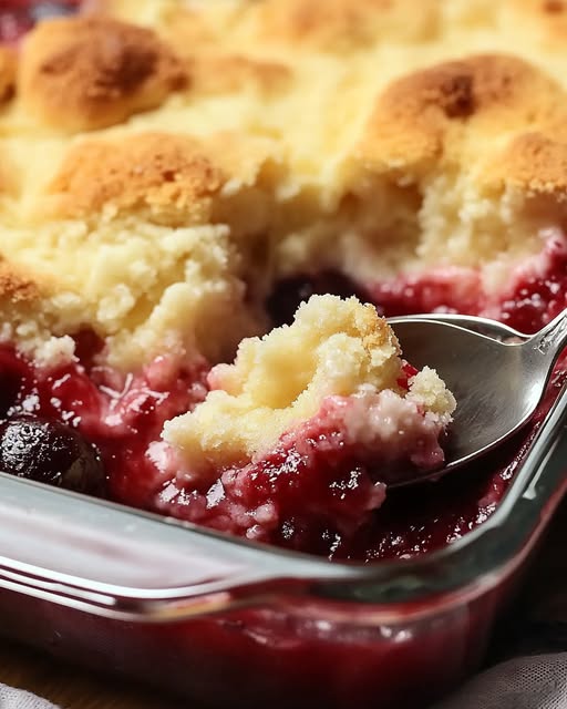 Strawberry Cheesecake Dump Cake