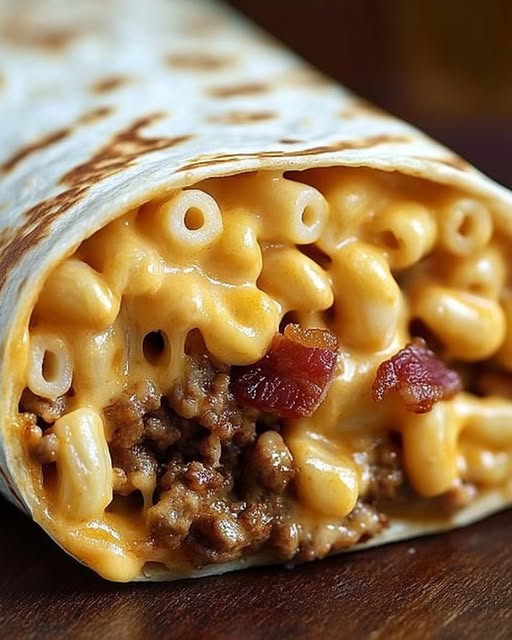 Bacon Cheeseburger Mac Wrap