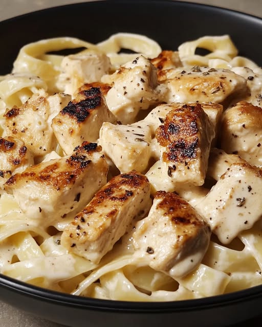 Chicken Alfredo (Cheap and Easy)