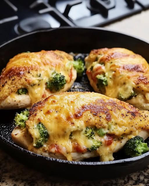Broccoli Cheese Stuffed Chicken Breast