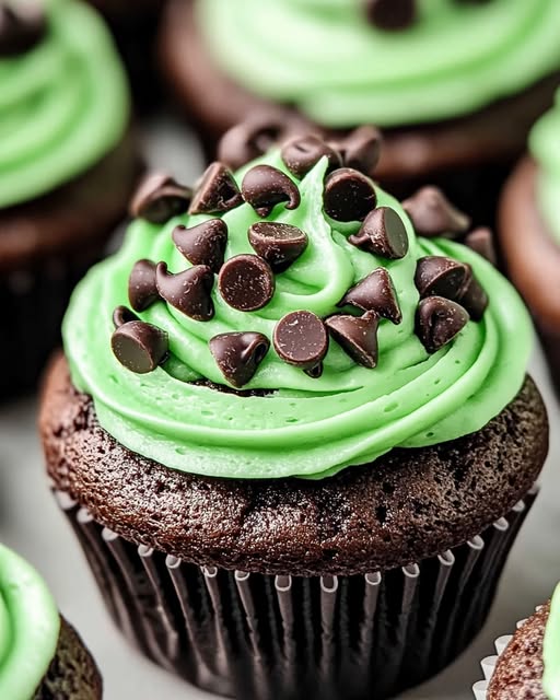 Mint Chocolate Delight Cupcakes