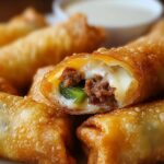 Philly Cheesesteak Egg Rolls