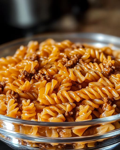 Cheesy Beef Pasta Skillet